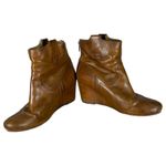 Frye  3470656-COG Carson Wedge Ankle Booties Cognac Brown Size 9.5 Photo 8