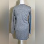 Womens long sleeve crew neck grey sweatshirt dress. Size Small Gray Photo 1