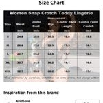 Avidlove One Piece Snap Crotch Teddy Bodysuit Contrast Lace Mini Babydoll Small Photo 11