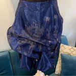 Jessica McClintock Y2K  Gunne Sax Satin Prom Formal Dress Glitter bubble Sz 3 Photo 7