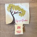 Anthropologie Figs & Flowers Woven Split V-Neck 3/4 Sleeve Peasant Blouse SZ M Photo 7