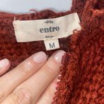 Entro Full Zip Frayed Sweater Jacket Women’s Medium Photo 4