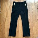 Gap Mid-rise Baby Boot Leg Cut with Gold Buttons Black Pants Women’s Size 10 Photo 1