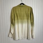 Jason Wu  NWT Linen Blend Green Dip Dye Long Sleeve Top F22 Photo 5