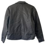 Wild Fable NEW Distressed Faux Leather Motorcycle Jacket Size Medium Black Photo 2