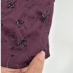 NY & CO Beaded Y2K Womens Top Sz Large Holiday Glam Purple Sequin NWT Whimsigoth Photo 5