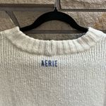 Aerie  Ski School Dropout Sweater Cream Medium Photo 7