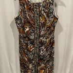 Fierce 90’s Y2K leopard purple trim ruched stretchy bodycon dress sheath mini Black Size XL Photo 9