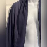 LC Lauren Conrad Navy Blazer/Duster with Classic Draped Silhouette Size Small Photo 2