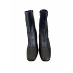 Free People Wisteria Cap Bootie Size 10 Black Block Heel Supple Leather NEW Photo 3