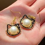 Handmade Y2k kawaii cat dangle earrings 😽 Photo 2