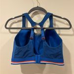 Panache  Womens Medium Control Wire-Free Racerback Sports Bra Retro Blue size 38F Photo 1