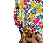 Marni high waisted Multicolour Cropped denim Floral Trousers EUC Orange Size 6 Photo 14