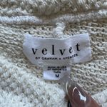 Velvet By Graham And Spencer Poncho Butterfly Sleeve Knit Pullover Cream M Photo 5