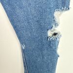 American Eagle  Stretch Destroyed Mom Jeans Distressed Ripped Size 4 EUC Photo 10