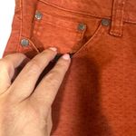 prAna  Burnt Orange Geo Picante Dots Low Rise Kara Straight Jeans Women Sz 2/26 Photo 4