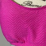 🩵NWT🩵 SUGAR BEACH SEPARATES SWIM TOP VIBRANT PINK W/METALLIC SILVER SIZE LARGE Photo 2