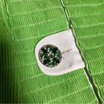 After Five NWT Vintage Lime Green Blazer Jacket Crystal Bejeweled Pistachio sz M Photo 4