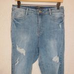 Missguided Light Wash Denim Distressed Sinner High Rise Authentic Skinny Jeans Photo 1