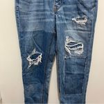 American Eagle  Tomgirl Distressed Button Fly Jeans Size 0 Photo 2