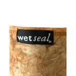 Wet Seal VTG Y2K Tie Dye Burnout Sheer Split Short Sleeve Ruffle Trim Top Shirt Photo 3