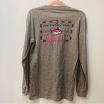 Southern Tide woman’s gray pink long sleeve shirt sz XS Photo 3