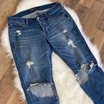 Hollister  Boyfriend Distressed Ultra Low Rise Blue Jeans Size 5 /27 Photo 2