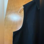 Talbots  Sleeveless Top Shirt Button Up Solid Black Classic Non-Iron NWOT Size 6 Photo 3