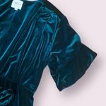 MISA Los Angeles  Desma Wrap Dress in Emerald Green Velvet Size Large Photo 4