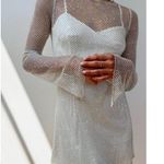 Show Me Your Mumu Iconic Mini Dress In White Glitz Photo 1