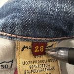 7 For All Mankind VTG Y2K Sz: 28 Flare Jeans Indigo Low Rise Stretch USA. Photo 6