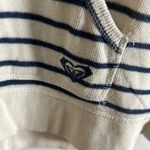 Roxy   Breath Ivory Striped Hoodie Sweater​​ Photo 1