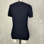 St. John  Sport Striped Short‎ Sleeve Sweater in Black & White Size US XS Photo 5