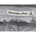 Abercrombie & Fitch  Silver Gray Grey Satin Zip Up Mini Skirt Skort Shorts Size S Photo 3