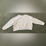 Champion  White Long Sleeve Cropped Womens Size L Cotton Athleisure Activewear Photo 6