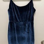 NBD Revolve  blue velvet mini dress Photo 0