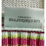Liz Claiborne Vintage  Womens Sweater Vest Size S White Sleeveless V-Neck Preppy Photo 1