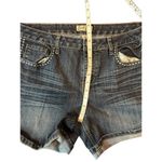 EARL JEAN Embellished Embroidered Western Cowboy Cowgirl Denim Shorts Women's 12 Blue Photo 6