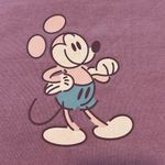 Disney WDW Mickey Mouse Genuine Mousewear Pullover Cropped Sweatshirt Plum XL Photo 3