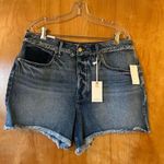Good American  Bombshell Short Denim Blue Jean Shorts Shadow Pockets NWT Size 15 Photo 0