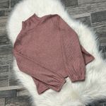 Madewell Bubble Sleeve Heathered Swing Turtleneck Photo 2