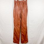 House Of CB House Of CB Brown Faux Leather High Rise Pants Photo 1