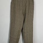 Dana Buchman Women's Size 12 High Rise Plaid Wool Blend Trouser Dress Pants Tan Photo 7