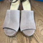 Marc Fisher  Hadeya Cork Wedge Suede Platform Sandal Tan Women’s Size 8.5 Photo 3