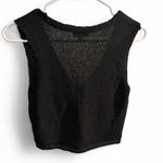 Miou Muse black knit sleeveless vest with a V Photo 2