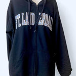 Navy and blue zip up hoodie Newyork Popular L Black Size L Photo 0
