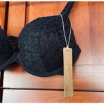 SKIMS Bra Fits Everybody Lace Push Up Demi Onyx Black Size 32B NEW Photo 2