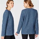 J.Jill Pure Jill Indigo Quilted Matelasse Jacquard Snap
Denim Chambray Relaxed Jacket M Photo 1