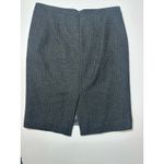 Two J.Crew The Pencil Skirts Sz 4 Black Navy Gray Wool Blend Career Office (b27) Photo 4