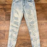 Almost Famous Distressed Light Blue Women's Jeans Photo 1